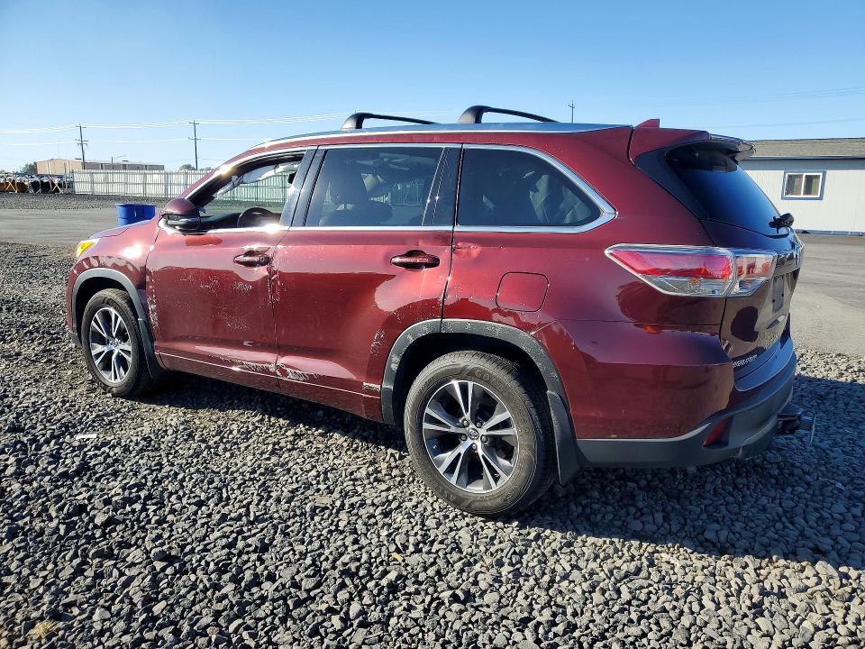 Auction sale of the 2016 Toyota Highlander, vin: 5TDJKRFH9GS296501, lot number: 69059396