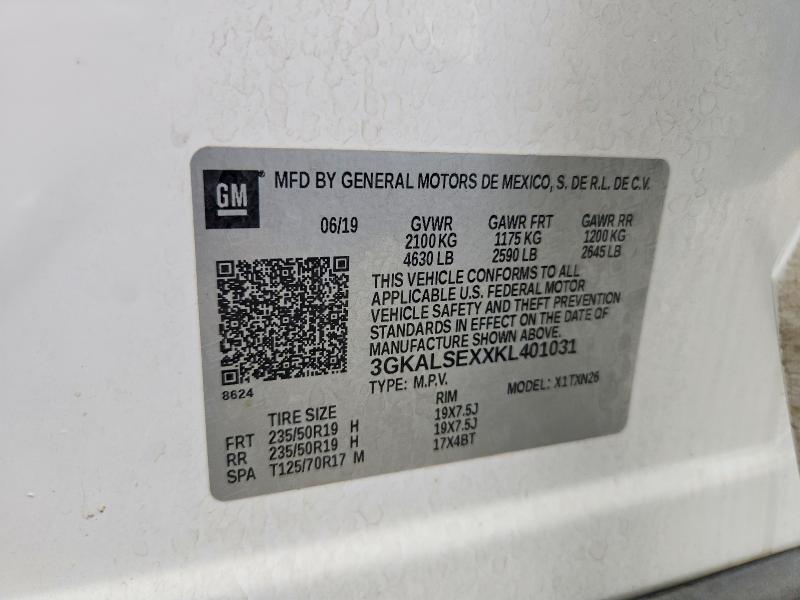 2019 Gmc Terrain მანქანა იყიდება აუქციონზე, vin: 3GKALSEXXKL401031, აუქციონის ნომერი: 67829116