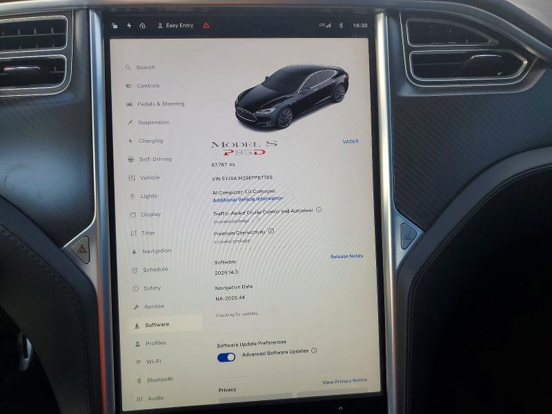 Auction sale of the 2014 Tesla Model S, vin: 5YJSA1H29EFP67789, lot number: 68736596