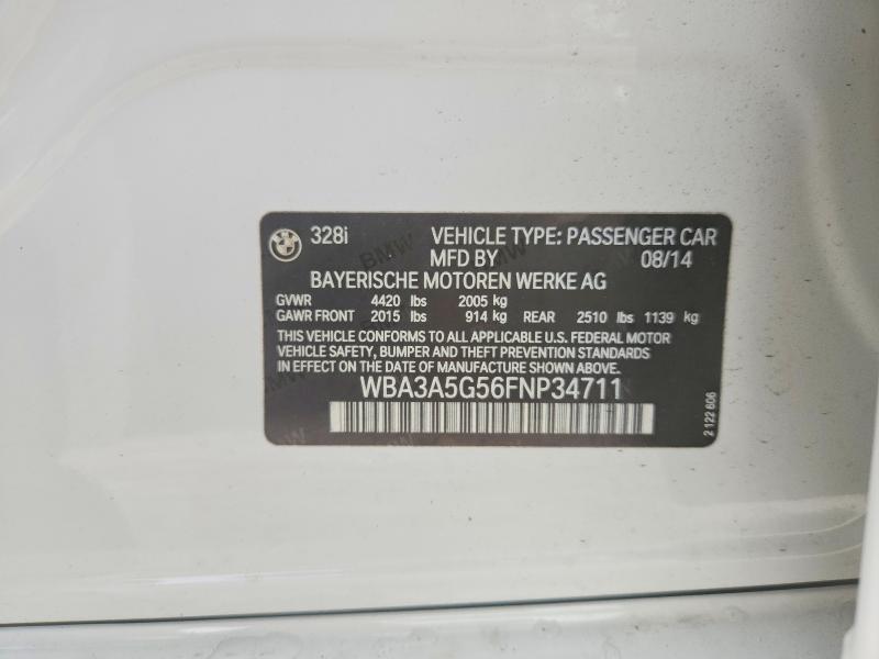 Aukcja sprzedaży 2015 Bmw 328, vin: WBA3A5G56FNP34711, numer aukcji: 69320426