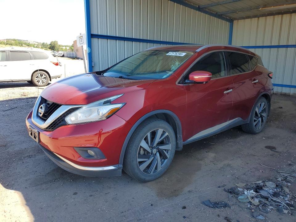 2015 Nissan Murano მანქანა იყიდება აუქციონზე, vin: 5N1AZ2MH8FN252897, აუქციონის ნომერი: 67576296