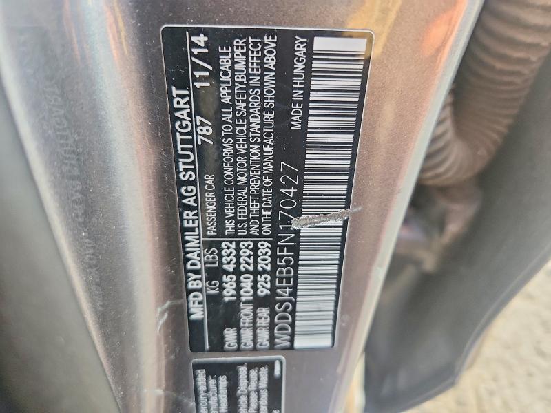 Продажа на аукционе авто 2015 Mercedes-benz Cla, vin: WDDSJ4EB5FN170427, номер лота: 67484296