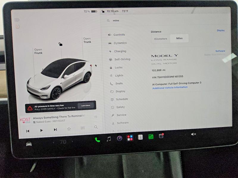 Aukcja sprzedaży 2022 Tesla Model Y, vin: 7SAYGDEE9NF481355, numer aukcji: 67026916