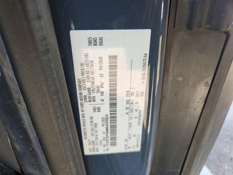 Aukcja sprzedaży 2021 Ford Transit, vin: 1FDDF6P84MKA55023, numer aukcji: 67792846