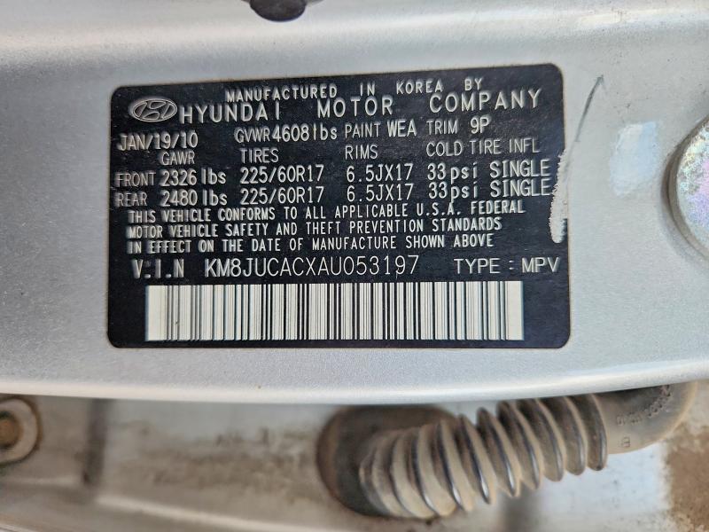 Продажа на аукционе авто 2010 Hyundai Tucson, vin: KM8JUCACXAU053197, номер лота: 67647116