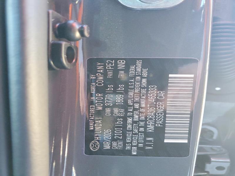 69891516 :رقم المزاد ، KMHRC8A36TU465333 vin ، 2026 Hyundai Venue مزاد بيع