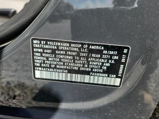 Aukcja sprzedaży 2018 Volkswagen Passat, vin: 1VWAA7A35JC000740, numer aukcji: 69348786