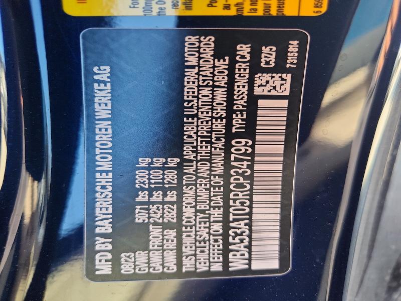 Aukcja sprzedaży 2024 Bmw M440i, vin: WBA53AT05RCP34799, numer aukcji: 69036266