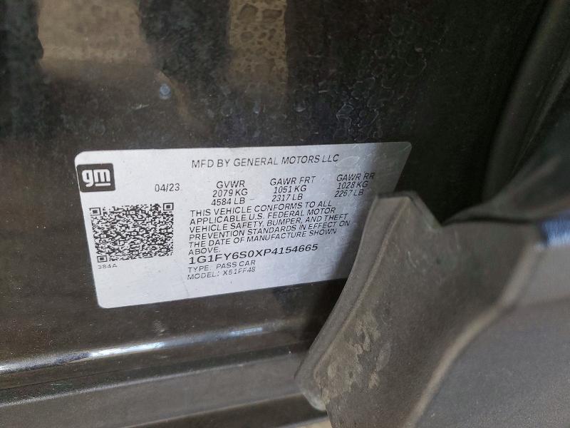 72790026 :رقم المزاد ، 1G1FY6S0XP4154665 vin ، 2023 Chevrolet Bolt Euv مزاد بيع