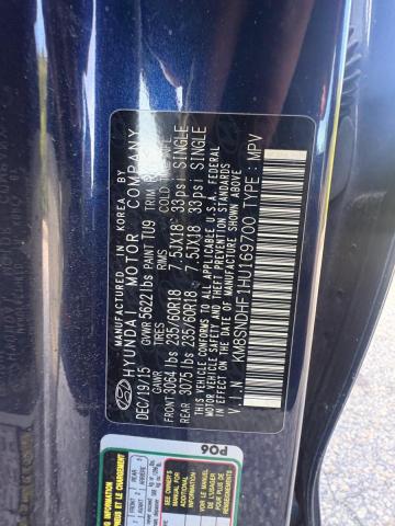 Aukcja sprzedaży 2017 Hyundai Santa Fe, vin: KM8SNDHF1HU169700, numer aukcji: 71095566