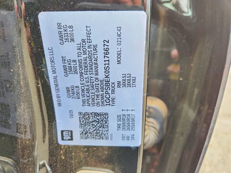 67541156 :رقم المزاد ، 1GCPSBEK0S1176672 vin ، 2025 Chevrolet Colorado مزاد بيع