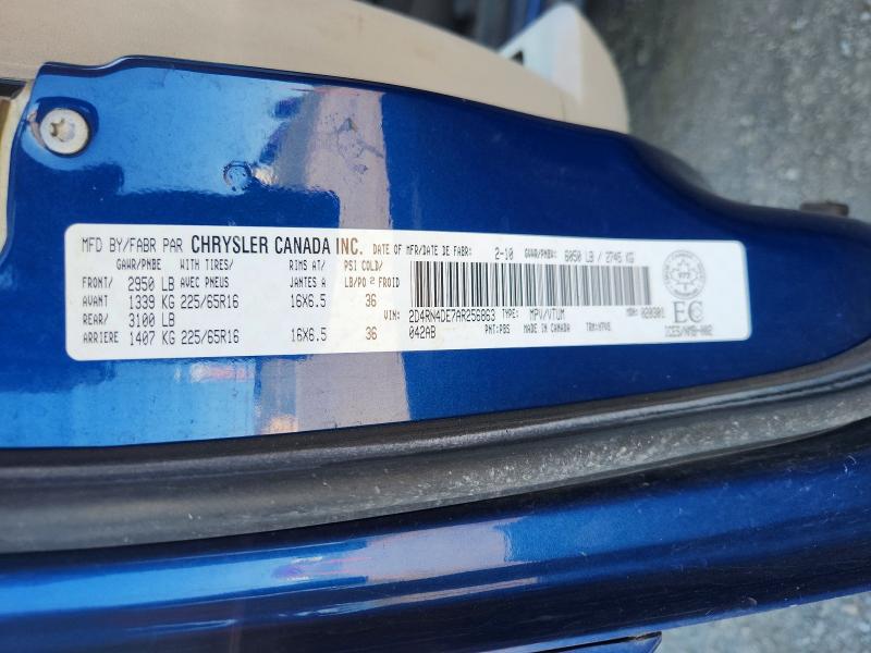 Продаж на аукціоні авто 2010 Dodge Grand Caravan, vin: 2D4RN4DE7AR256863, номер лоту: 69309066