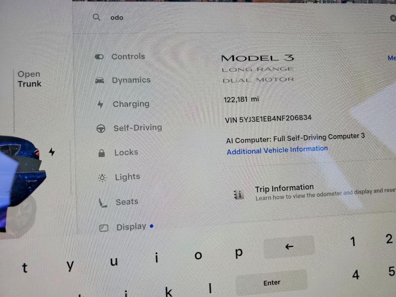 Aukcja sprzedaży 2022 Tesla Model 3, vin: 5YJ3E1EB4NF206834, numer aukcji: 67861006