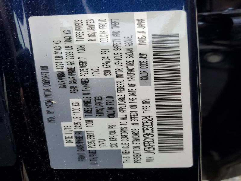 Aukcja sprzedaży 2019 Mazda Cx-5, vin: JM3KFBCM3K0530524, numer aukcji: 69249106