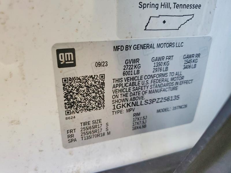 2023 Gmc Acadia მანქანა იყიდება აუქციონზე, vin: 1GKKNLLS3PZ256135, აუქციონის ნომერი: 68600196