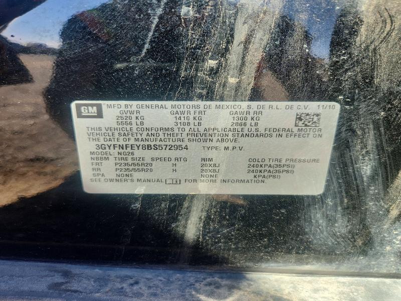 Aukcja sprzedaży 2011 Cadillac Srx, vin: 3GYFNFEY8BS572954, numer aukcji: 68776726