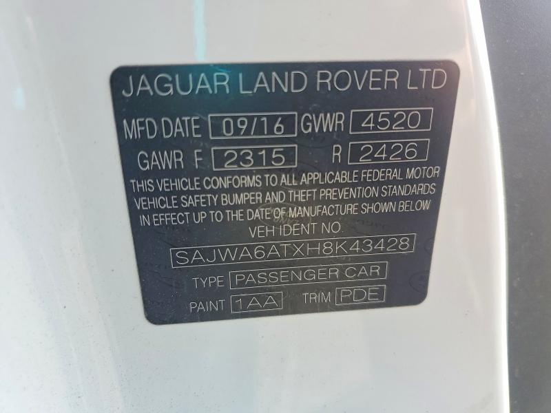 Aukcja sprzedaży 2017 Jaguar F-type, vin: SAJWA6ATXH8K43428, numer aukcji: 68256586