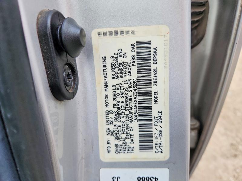 Aukcja sprzedaży 2010 Toyota Corolla, vin: 1NXBU4EEXAZ345261, numer aukcji: 70091826