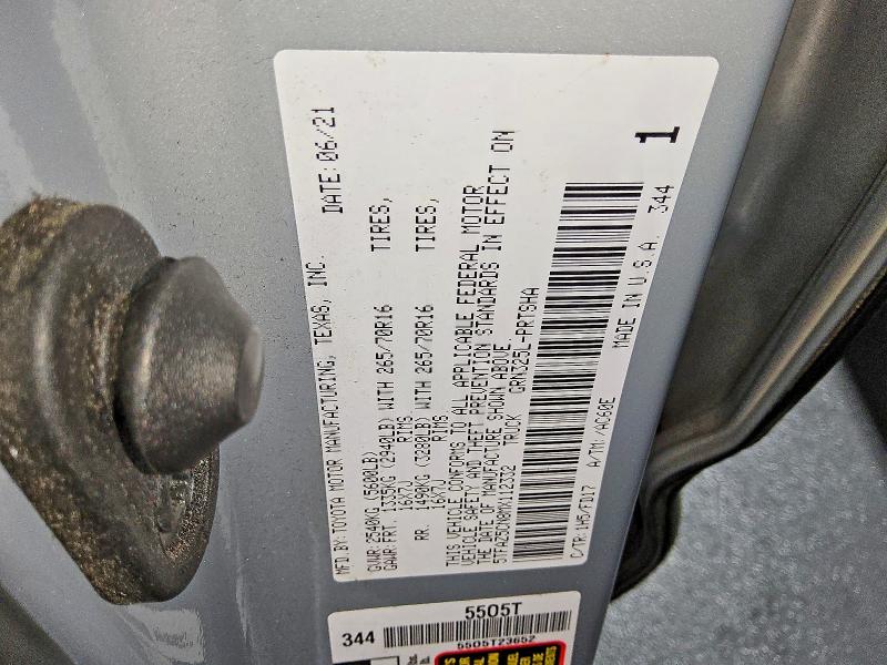 66905136 :رقم المزاد ، 5TFAZ5CN8MX112332 vin ، 2021 Toyota Tacoma مزاد بيع