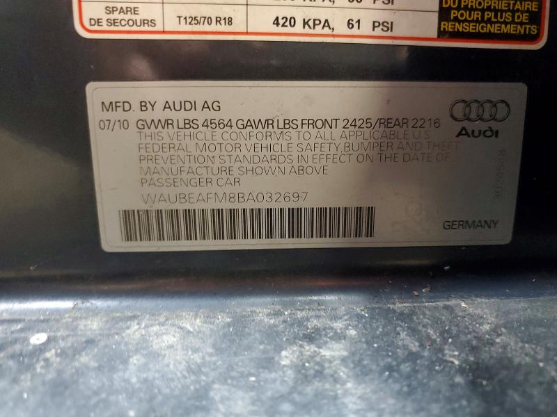 Продажа на аукционе авто 2011 Audi A3, vin: WAUBEAFM8BA032697, номер лота: 69216346