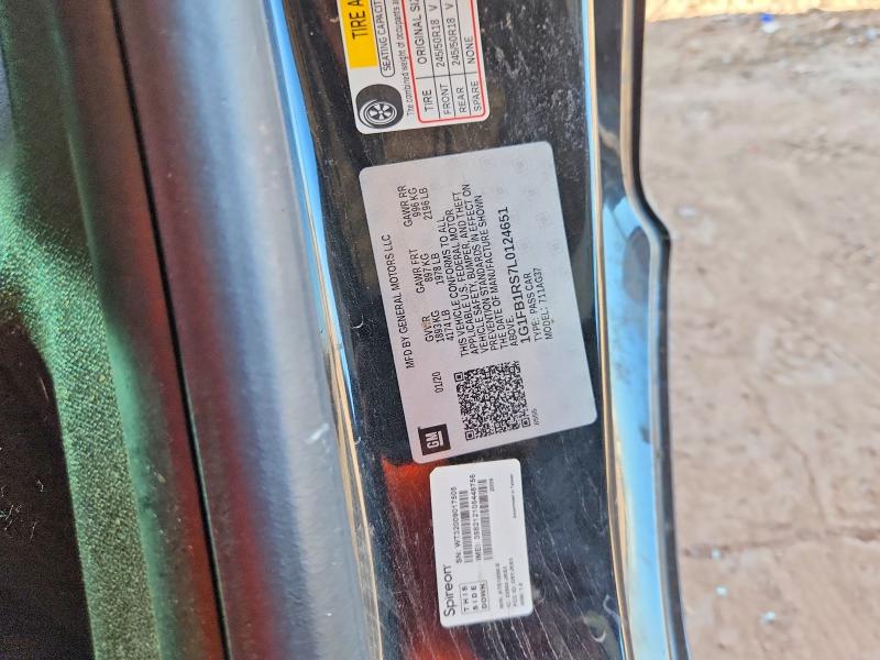 Auction sale of the 2020 Chevrolet Camaro, vin: 1G1FB1RS7L0124651, lot number: 67494206