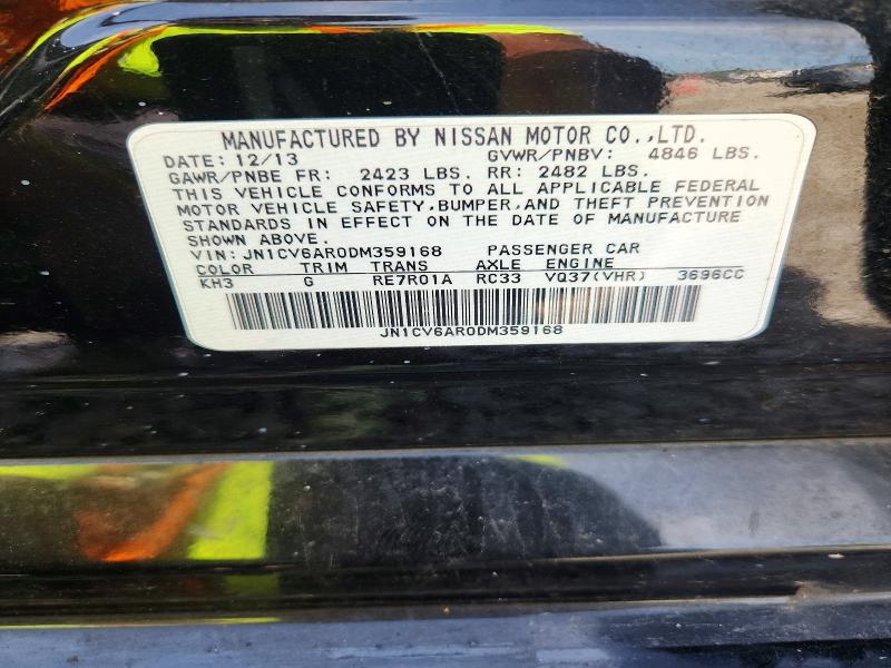 Aukcja sprzedaży 2013 Infiniti G37 Sedan, vin: JN1CV6AR0DM359168, numer aukcji: 67697616