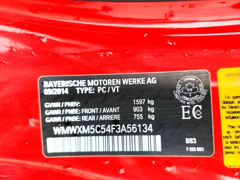 2015 Mini Cooper მანქანა იყიდება აუქციონზე, vin: WMWXM5C54F3A56134, აუქციონის ნომერი: 68078206