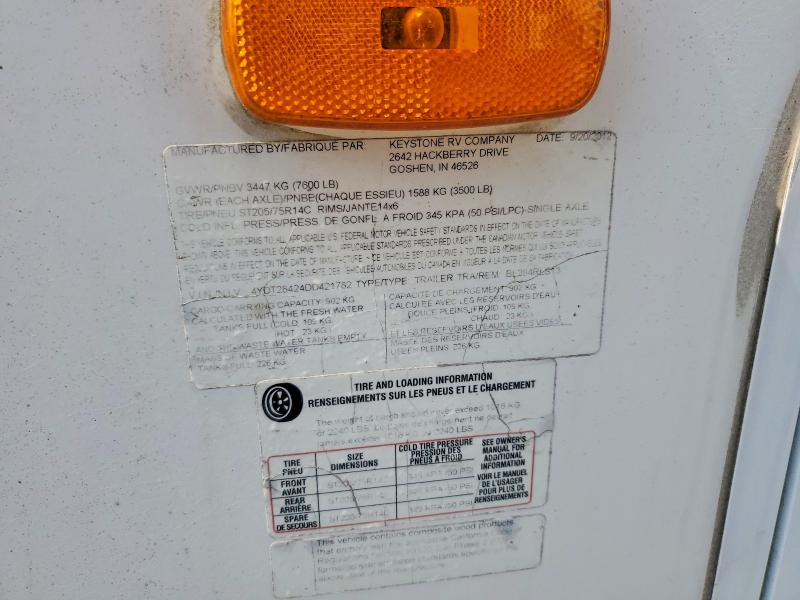 Продажа на аукционе авто 2013 Keystone Bullet, vin: 4YDT28424DD421782, номер лота: 67673666