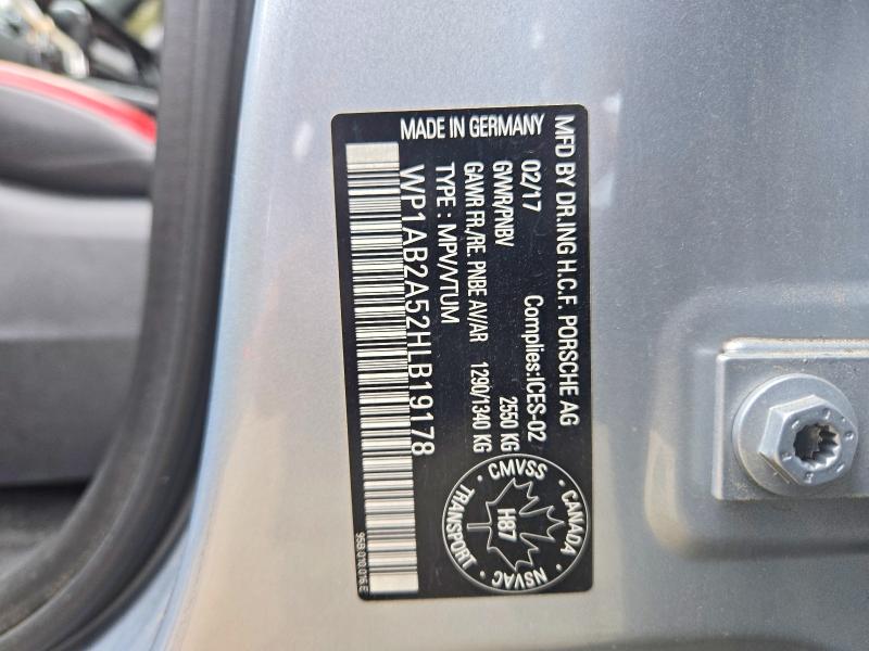 Продажа на аукционе авто 2017 Porsche Macan, vin: WP1AB2A52HLB19178, номер лота: 68173716