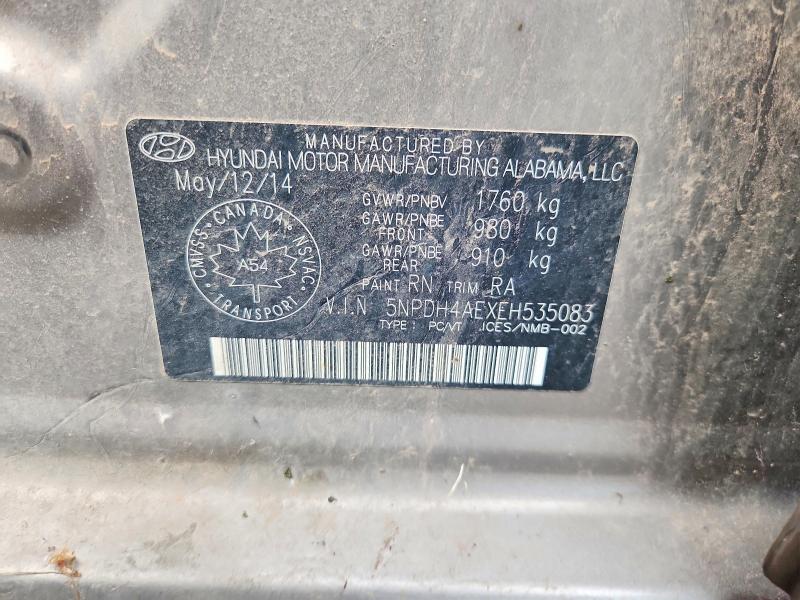 Продажа на аукционе авто 2014 Hyundai Elantra, vin: 5NPDH4AEXEH535083, номер лота: 67189486