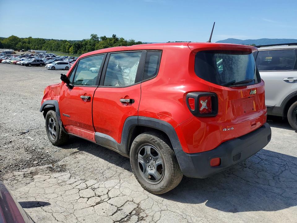 68735956 :رقم المزاد ، ZACCJBAB1JPJ37592         vin ، 2018 Jeep Renegade مزاد بيع