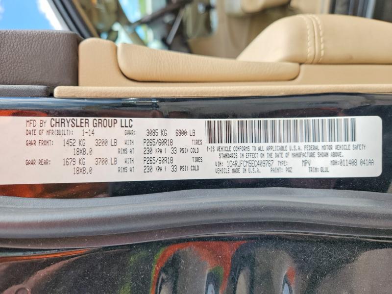 2014 Jeep Grand Cherokee მანქანა იყიდება აუქციონზე, vin: 1C4RJFCM5EC409767, აუქციონის ნომერი: 67198646