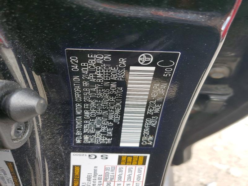 Продаж на аукціоні авто 2021 Toyota Corolla, vin: JTDEPMAE0MJ119704, номер лоту: 69399166