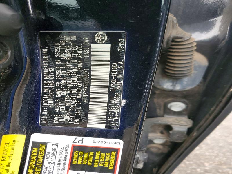 Продаж на аукціоні авто 2013 Toyota Camry, vin: 4T1BK1FK3DU530071, номер лоту: 71368756