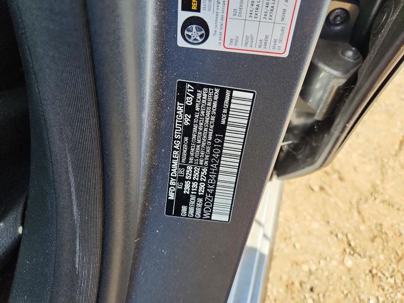 Продаж на аукціоні авто 2017 Mercedes-benz E, vin: WDDZF4KB4HA240191, номер лоту: 70265126