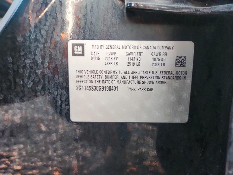 Продажа на аукционе авто 2016 Chevrolet Impala, vin: 2G1145S38G9190491, номер лота: 67315626