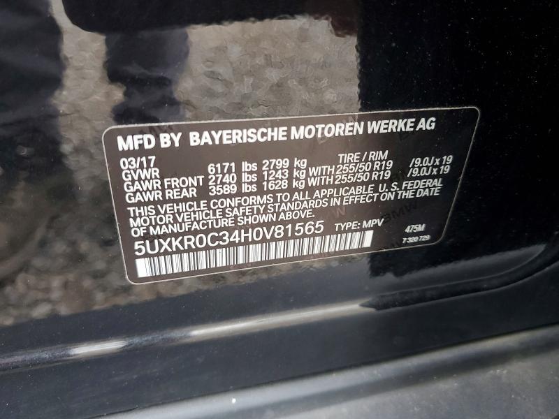 Aukcja sprzedaży 2017 Bmw X5, vin: 5UXKR0C34H0V81565, numer aukcji: 67062646