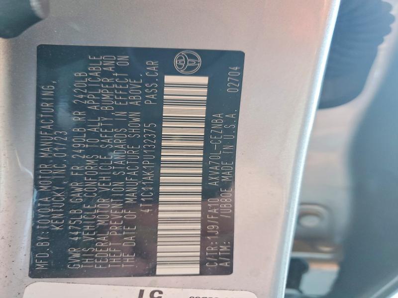 69451106 :رقم المزاد ، 4T1C11AK1PU132375 vin ، 2023 Toyota Camry مزاد بيع