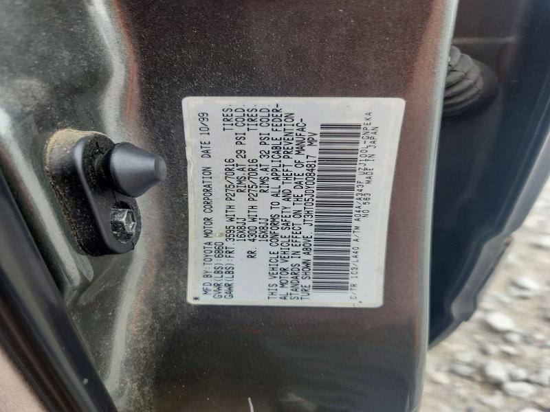 Aukcja sprzedaży 2000 Toyota Land Cruiser, vin: JT3HT05J0Y0084817, numer aukcji: 69324256