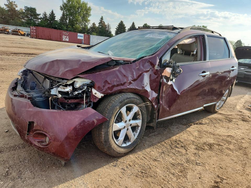 2010 Nissan Murano მანქანა იყიდება აუქციონზე, vin: JN8AZ1MW3AW109800, აუქციონის ნომერი: 67480066