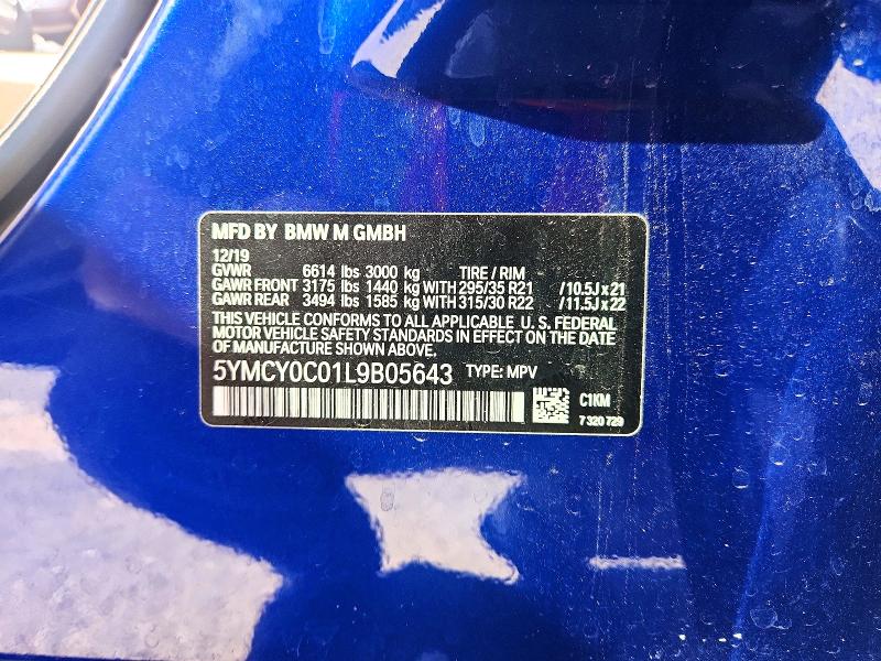 Продажа на аукционе авто 2020 Bmw X6, vin: 5YMCY0C01L9B05643, номер лота: 68710646