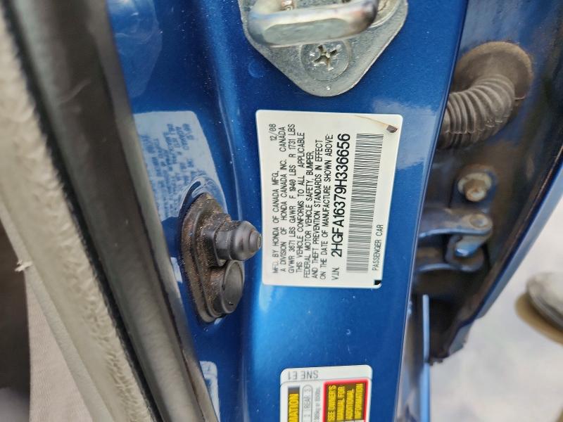 67466096 :رقم المزاد ، 2HGFA16379H336656 vin ، 2009 Honda Civic مزاد بيع