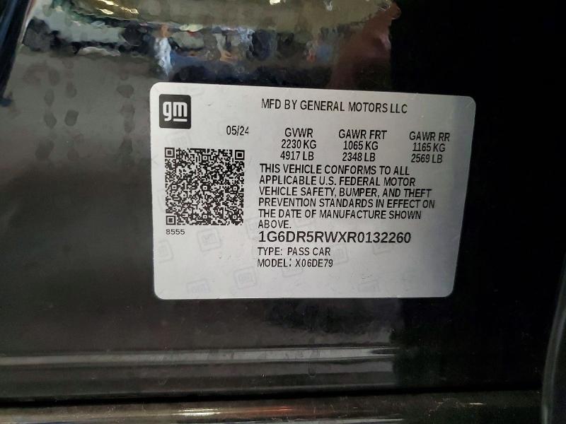 68057446 :رقم المزاد ، 1G6DR5RWXR0132260 vin ، 2024 Cadillac Ct5-v مزاد بيع