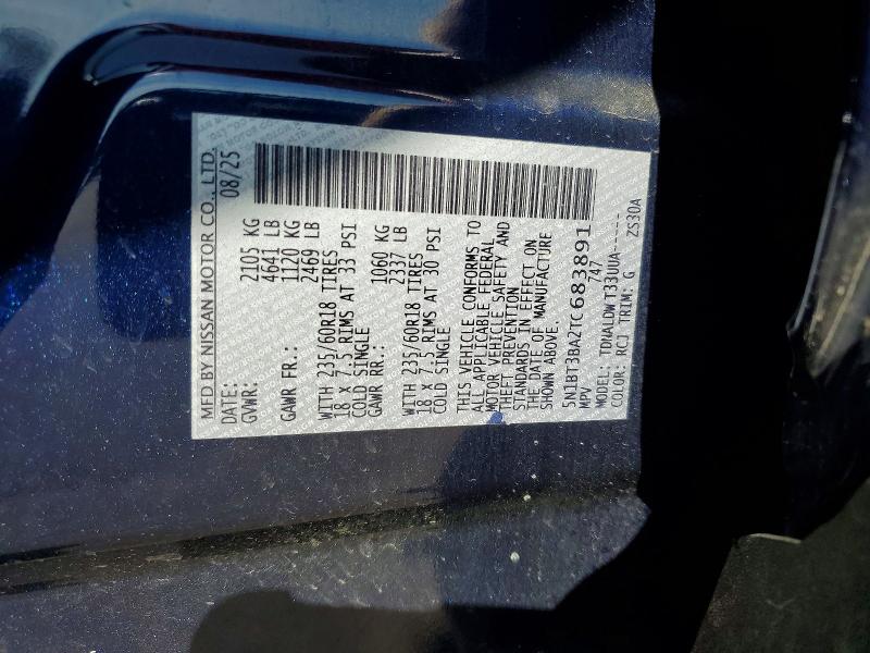 Продажа на аукционе авто 2026 Nissan Rogue, vin: 5N1BT3BA2TC683891, номер лота: 69132006