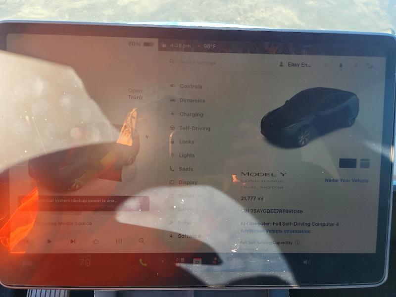 Auction sale of the 2024 Tesla Model Y, vin: 7SAYGDEE7RF991046, lot number: 70078986