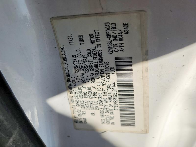 Aukcja sprzedaży 2002 Toyota Tacoma, vin: 5TESM92N12Z135744, numer aukcji: 67294386