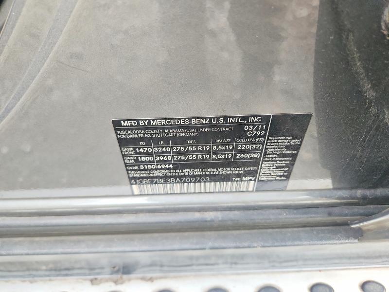 Продаж на аукціоні авто 2011 Mercedes-benz Gl, vin: 4JGBF7BE3BA709703, номер лоту: 68792416