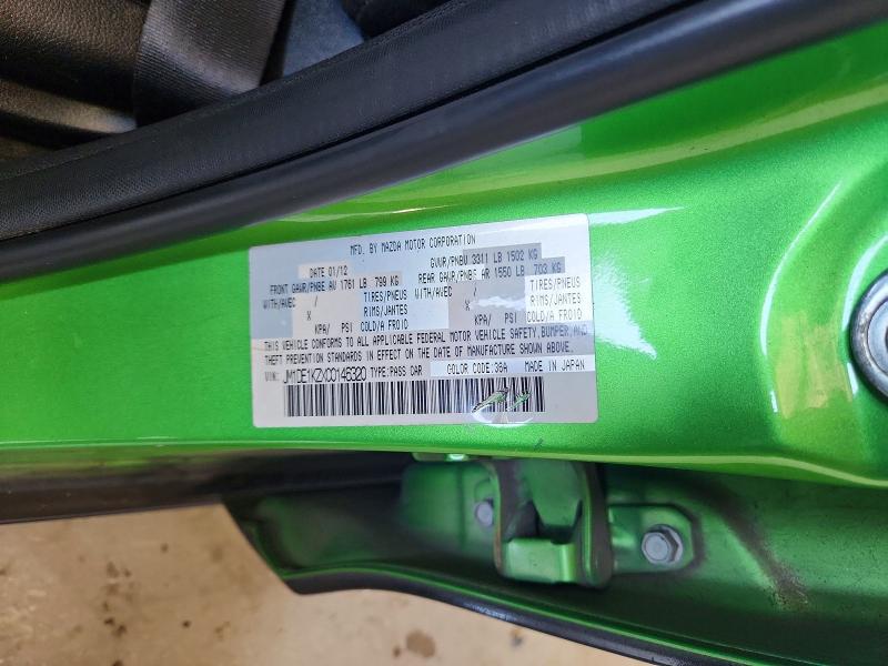 Aukcja sprzedaży 2012 Mazda Mazda2, vin: JM1DE1KZXC0146320, numer aukcji: 67089946