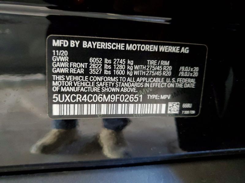 Aukcja sprzedaży 2021 Bmw X5, vin: 5UXCR4C06M9F02651, numer aukcji: 67210116