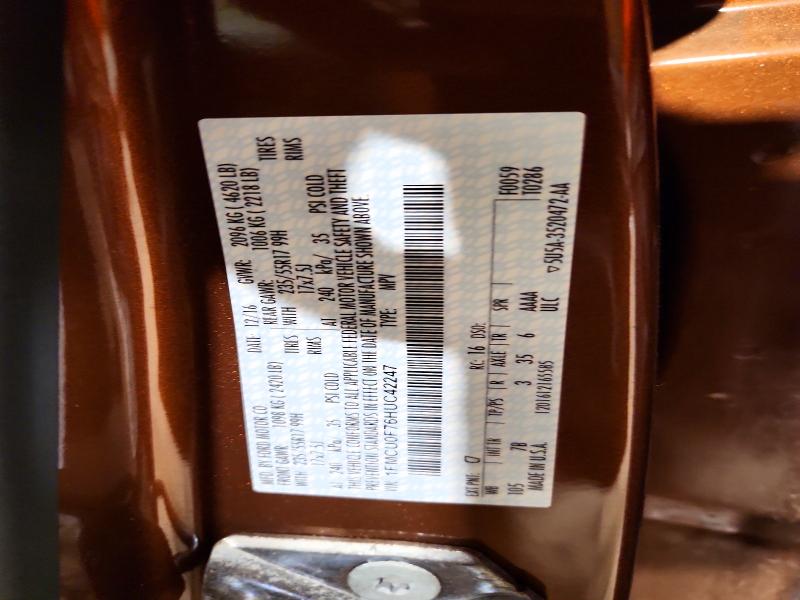 Aukcja sprzedaży 2017 Ford Escape, vin: 1FMCU0F76HUC42247, numer aukcji: 68573676